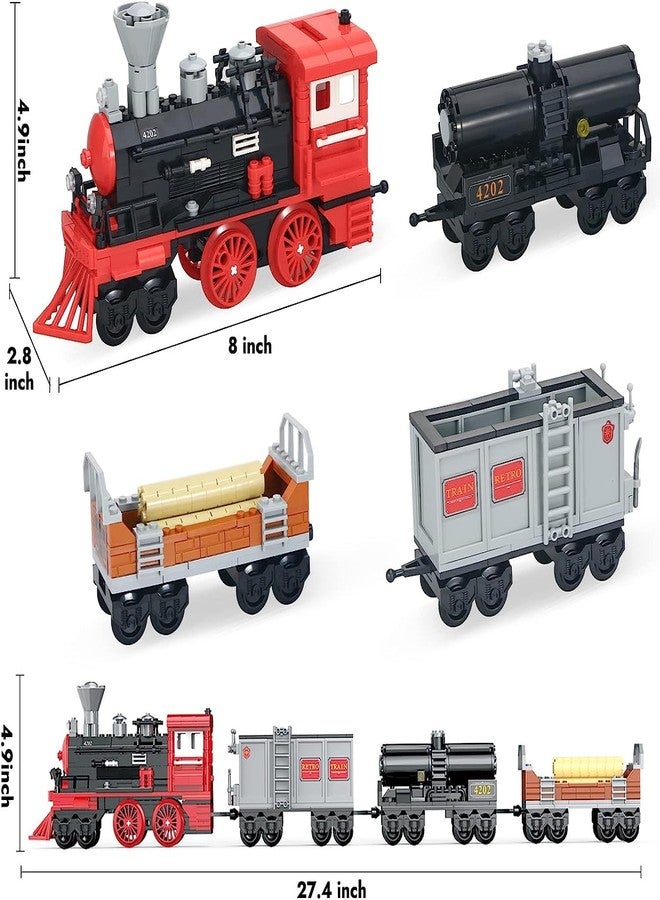 Magicwand® DIY Steam Train Building Blocks for Kids【623 Pcs】【Multi-Colored】【Pack of 1】 - Image 3
